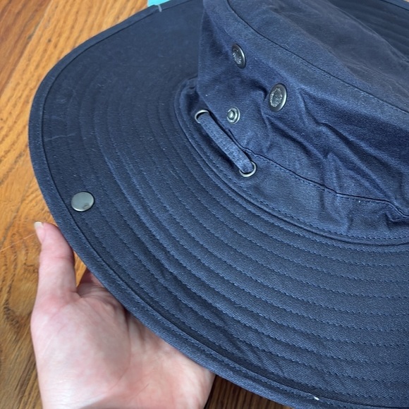 Coolibar Charlie Cotton Bucket Hat Blue size L/XL NWT UPF 50+ Unisex - Picture 9 of 13